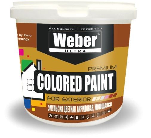 Цветная эмульсия WEBER  ( от 20 кг, до 4 кг)