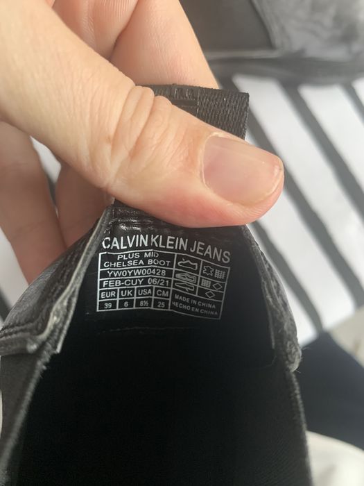 Ghete piele Calvin Klein