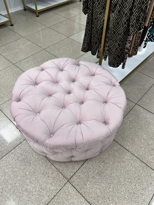 Табуретка луксозна кръгла