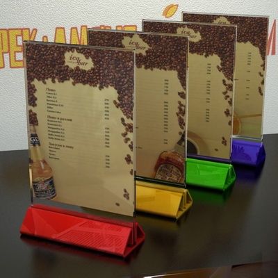 Подставка для меню для ресторанов, кафе и fast food