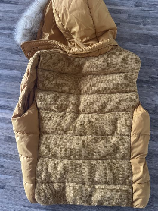 Жълт Елек с качулка ZARA