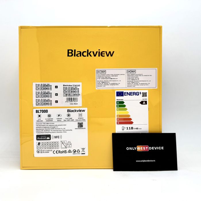 Telefon mobil Blackview BL7000 5G 24GB RAM (8GB+16GB extensibili) 256GB ROM