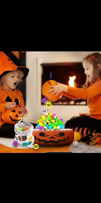 Подскачащи светещи топчета хелоуин коледа