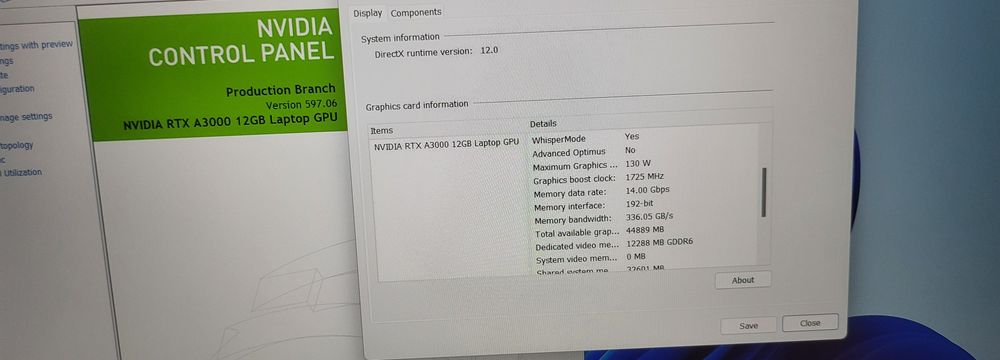 Lenovo  P16- i7(12850HX)-64GB RAM DDR5-RTX3000(12GB)