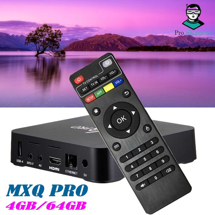 Нови 4K Android TV Box 2GB 16GB MXQ PRO Android TV 9 wifi play store