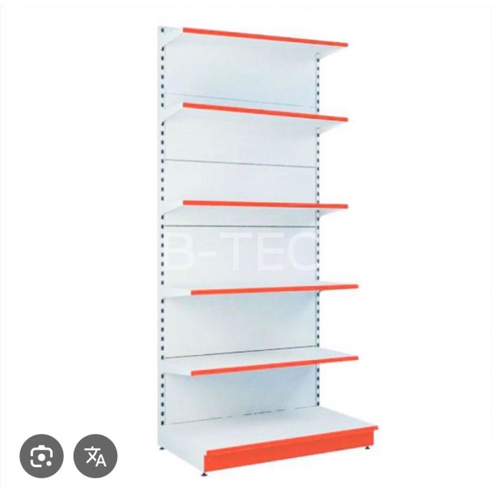 Торговый металлический стеллаж для магазина(6шт)