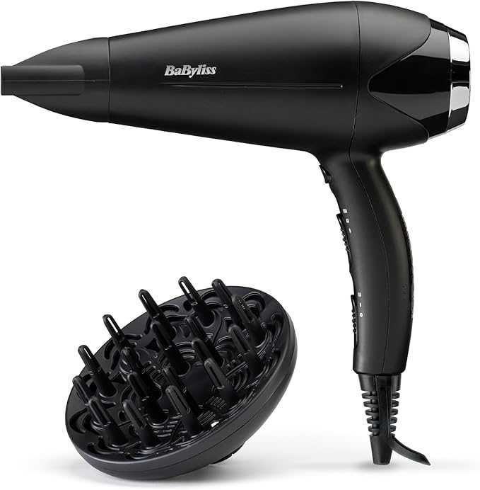 Сешоар BaByliss D572DE Turbo Smooth 2200, мощен и ултра лек, черен