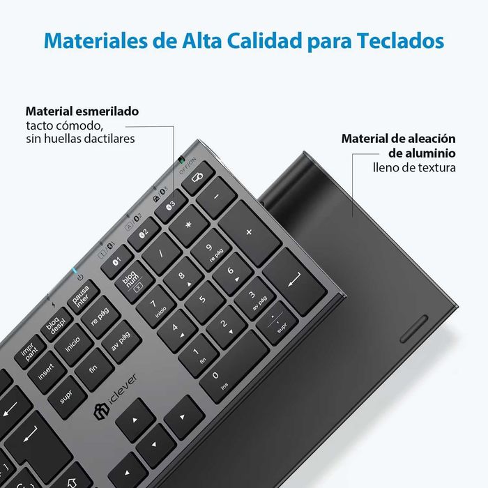 Tastatura Bluetooth Wireless, Multi-Dispozitiv, Reincarcabila, QWERTY