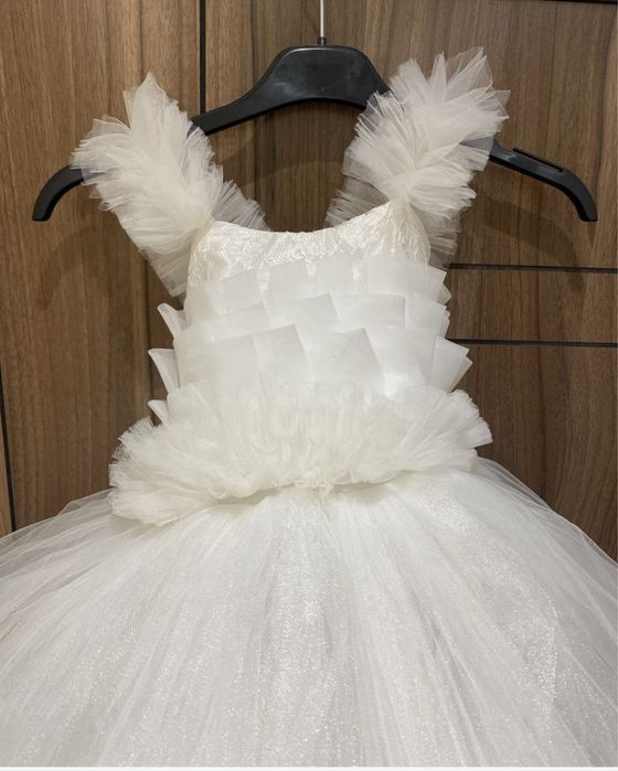 Булченска рокля за дете с воал 2-5г