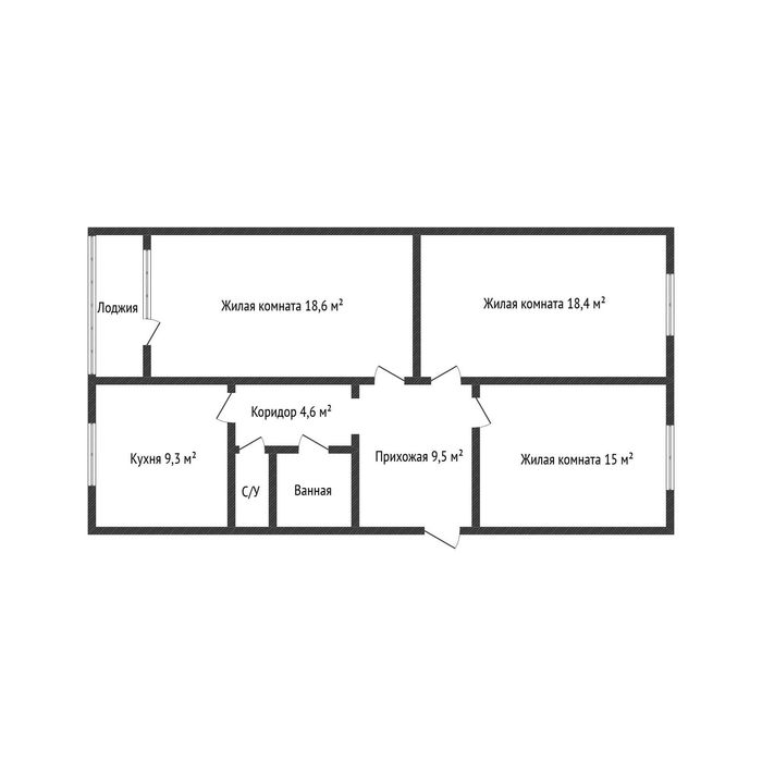 Продажа 3-комнатной квартиры