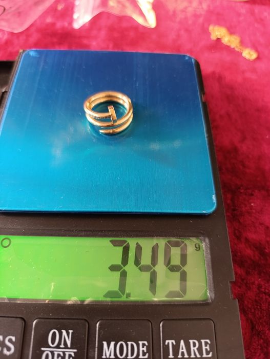 Золотое кольцо CARTIER  гвоздь,Турецкая изделия, проба585 вес 3,49 гр
