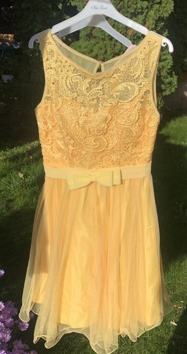 Rochie prințese aurie