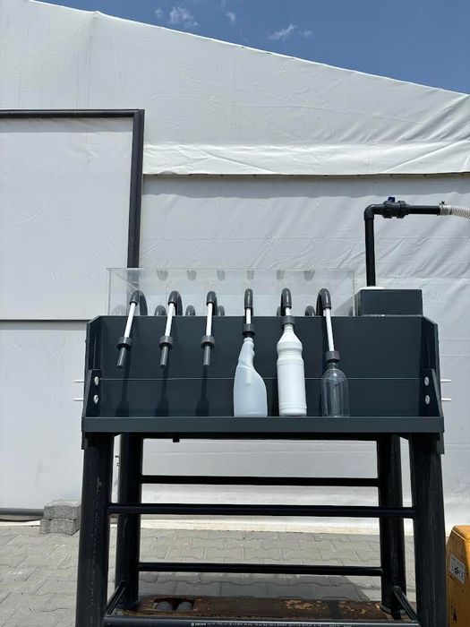 Mашина за пълнене на различни течности с различни бутилки/опаковки