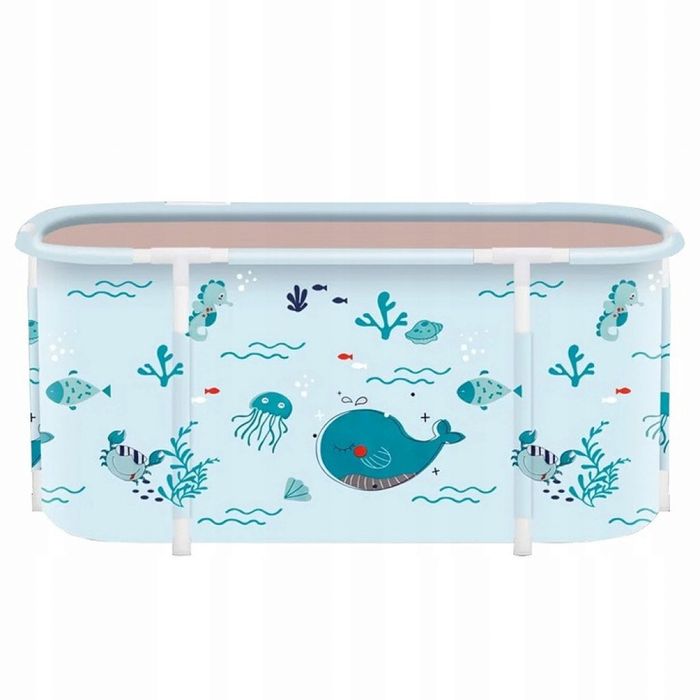 Сгъваема преносима вана XXL с възглавница и топлоизолация – Комфорт и