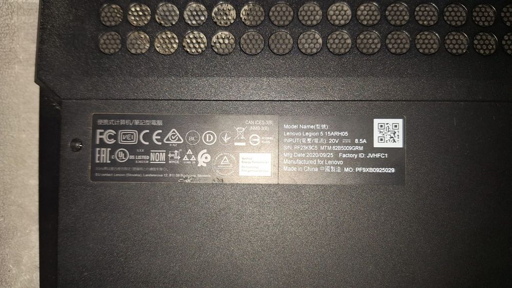 Laptop Lenovo Gaming 15.6" FHD 144Hz AMD Ryzen 7 4800H GTX 1650Ti 4GB