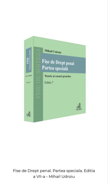 PDF Fise de drept penal partea speciala Mihail Udroiu