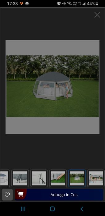 Vând cort pentru curte(piscina sau masă cu scaune)