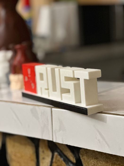 Rust Logo 3д Фигурка