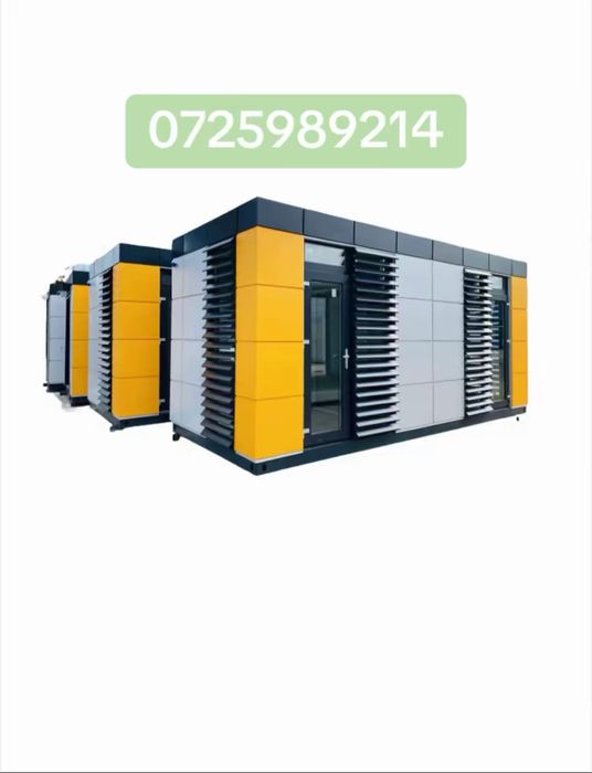 Container modular imbracat in alucbond birou pentru omv mol mall