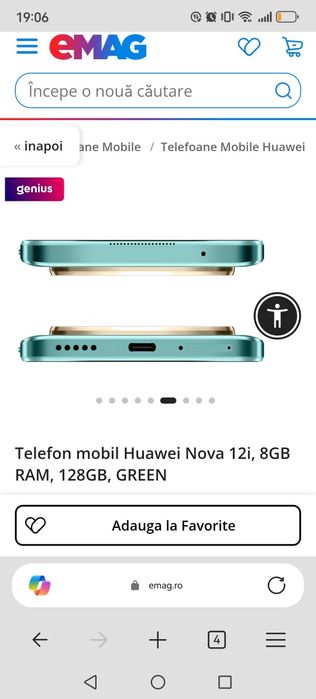 Huawei nova 12i,8GB Ram 128 GB green