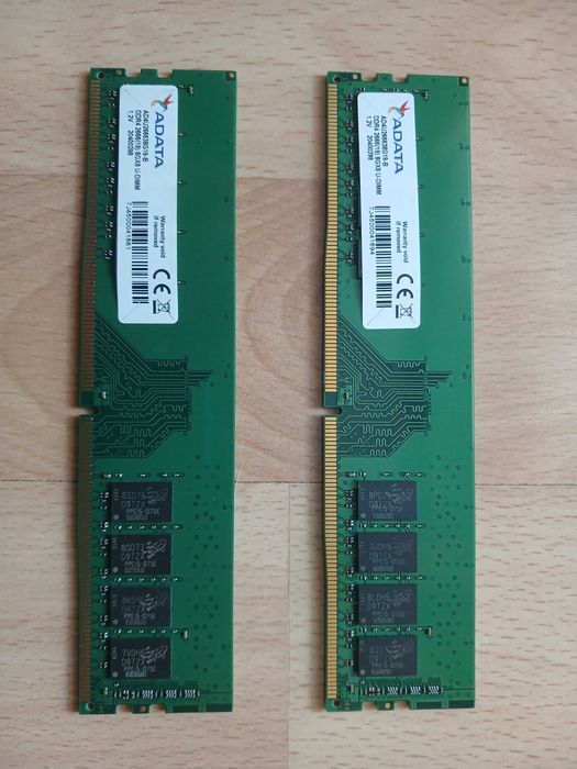 КИТ 2 по 8 GB DDR4 / 2666 ADATA памет за компютър - ДДР4 / 2666 8 ГБ