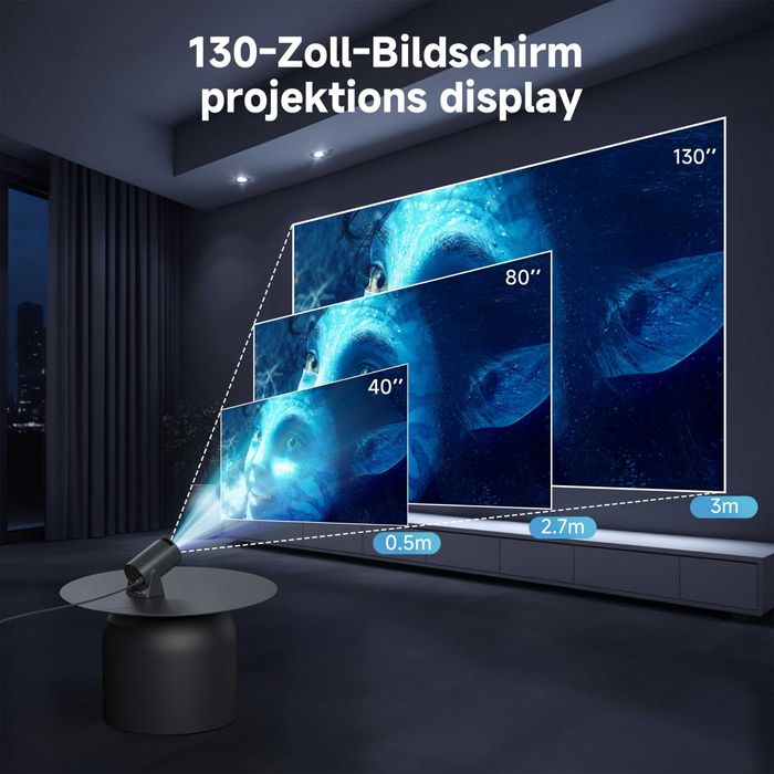 Videoproiector cu Android 11.0, Netflix,Prime,Youtube...4K,10000Lum.