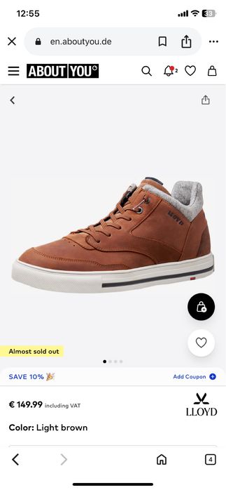 Pantofi inalti Lloyd Elisson marimea 42