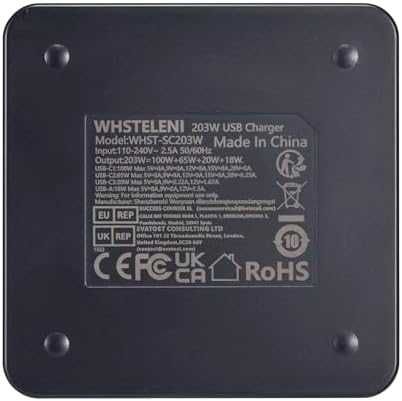 Ново Мощно 203W USB-C зарядно 4-в-1 за лаптопи, смартфони, таблети