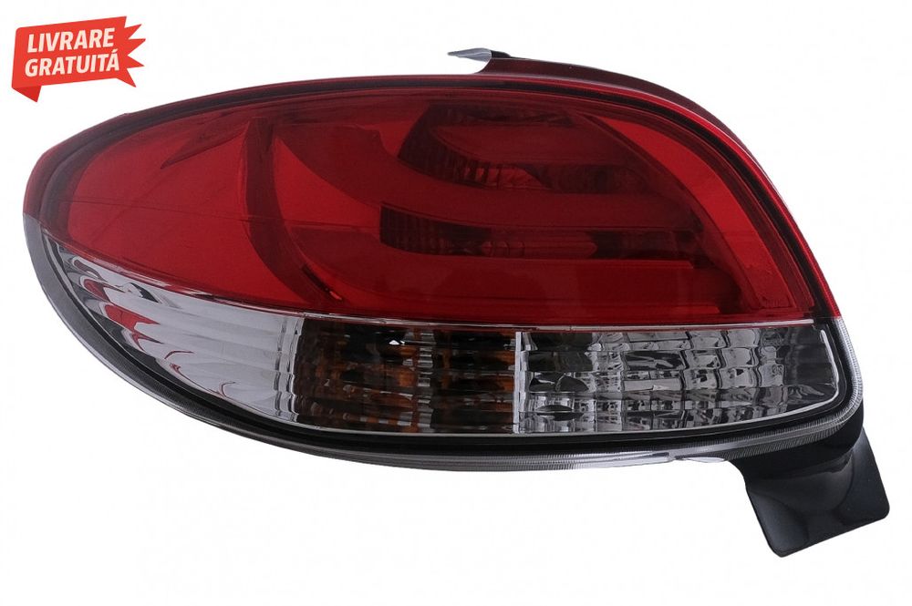 Stopuri Peugeot 206 HatchBack 3/5 usi (1998-2004) Rosu & Alb