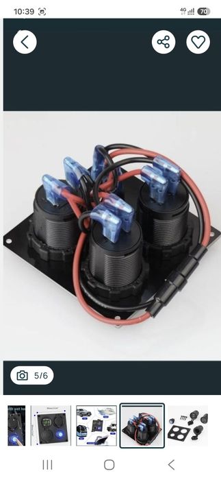 Panou cu priză•usb si voltmetru