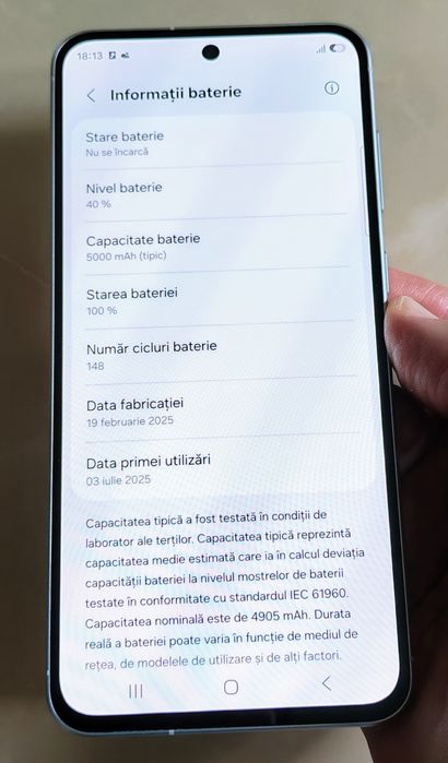 SAMSUNG A56 5G Awesome Lightgray Duos 8/128 GB ca nou + cadou!