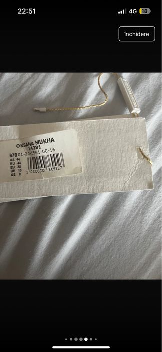 Rochie de mireasa Oksana Mukha model Elody stare foarte buna 38