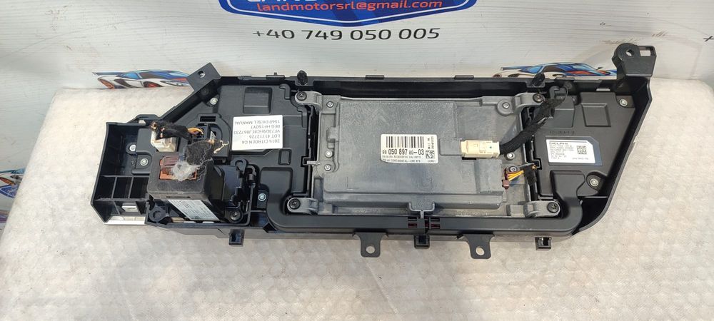 KIT MULTIMEDIA / DISPLAY CENTRAL + CITITOR CHEIE + PANOU COMANDĂ CITROEN C4 PICASSO 2015 / 2013–2018 / COD OEM 9805089780 / 98011193XU (5E2)
