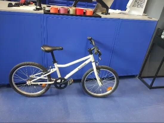 Bicicletă polivalentă Riverside 100 20" alb - (SecondHand) Decathlon