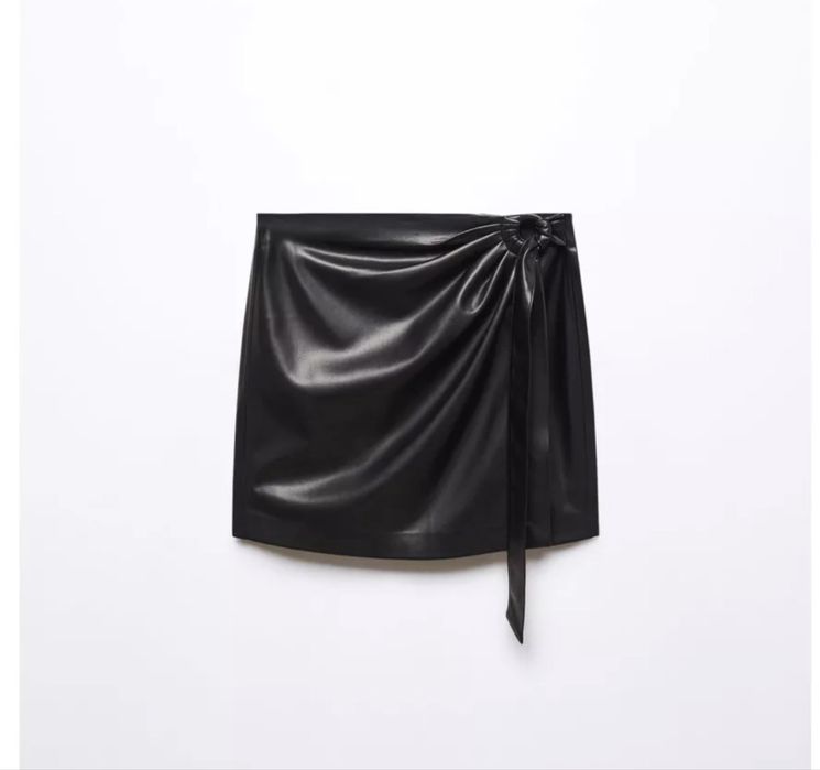 Кожаная юбка xxs-xs