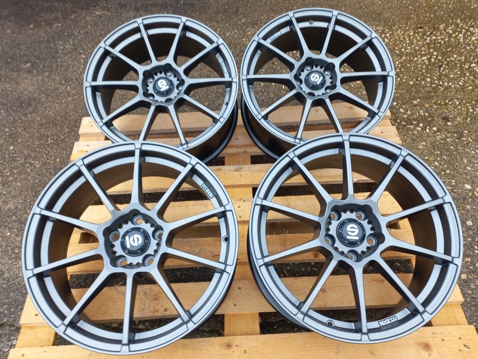 18"5×114.3 Sparco Gara Гънметал Мат 8j et35 Honda Mitsubushi Toyota Maz