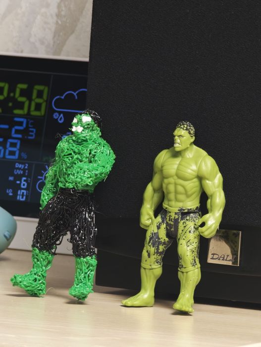 Фигурка Халка ручной работы  3D ручка