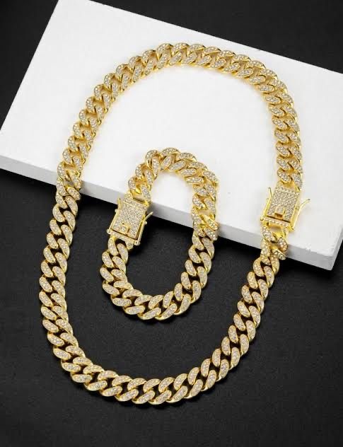 Seturi de bijuterii Cuban placate cu aur