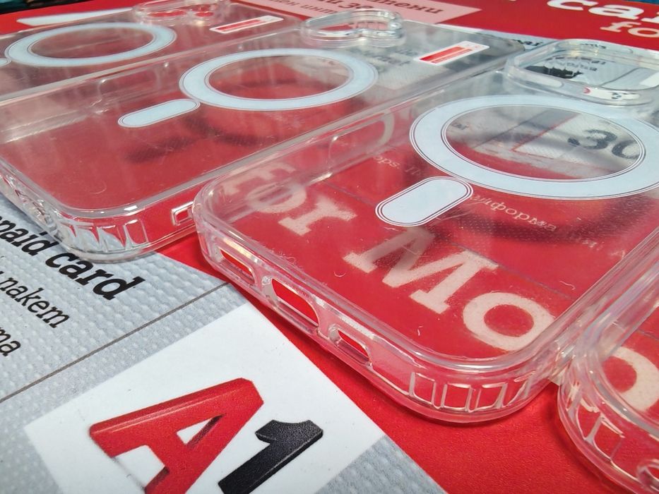 Iphone 16,16+,16 Pro,16 Pro Max  Acrylic Magsafe  прозрачен