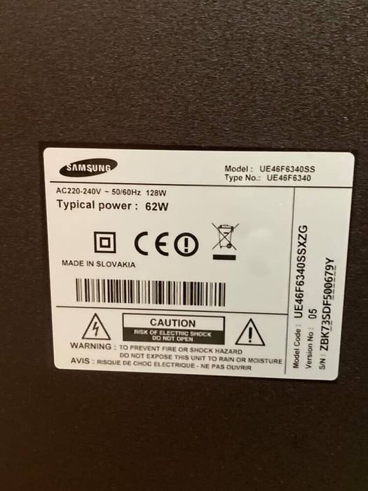 Samsung 46” Smart TV Full HD + WiFi + 3D, funcționează perfect