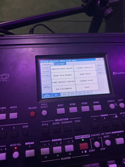 Korg pa300 musi, radi set