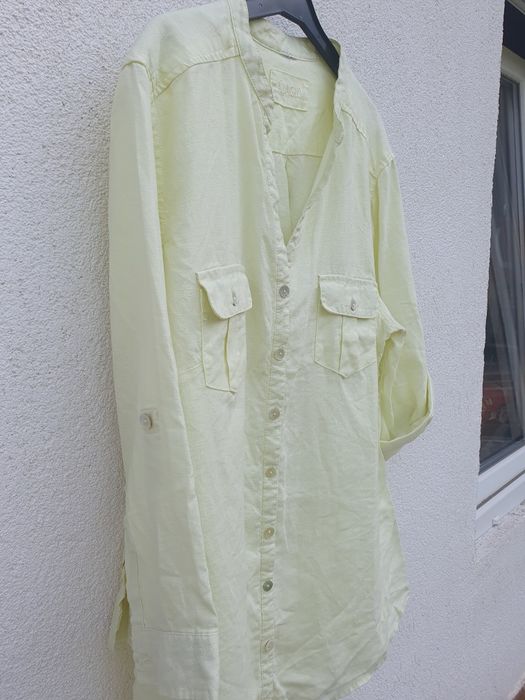 Cămașă galbena din in