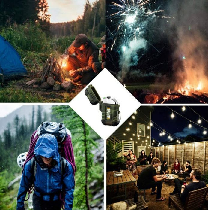 запалка ветроустойчива Explorer водоустойчива без пламък импулсна