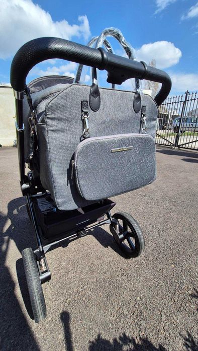 Количка Venicci Upline Slate Grey 2в1  Britax Römer Baby SafеPrо