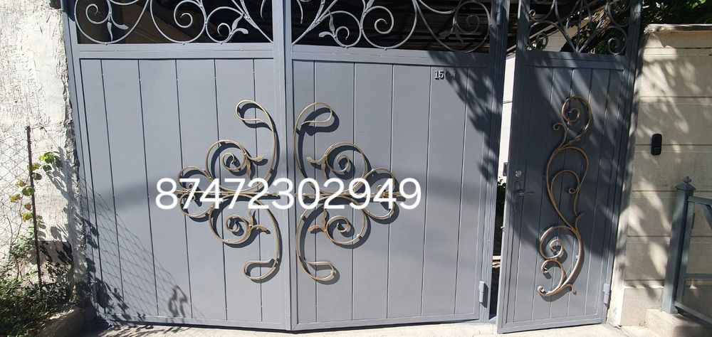 Покраска ворот 》