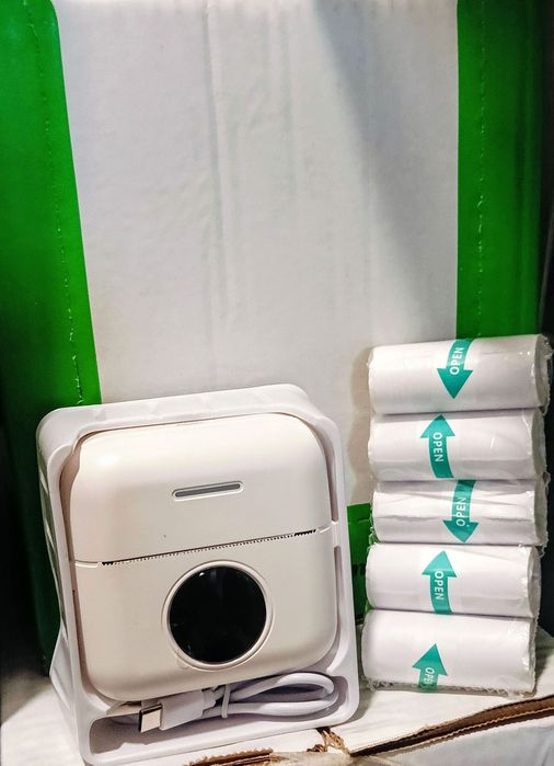 Мини принтер за печат+ 5ленти стикери