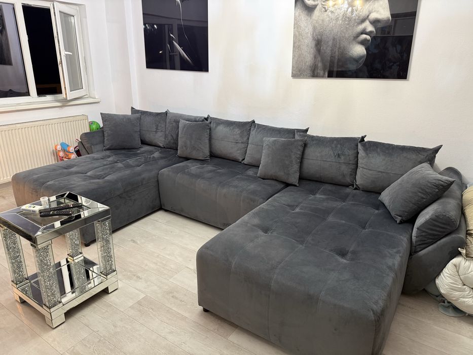 Colțar extensibil în formă de U – 3,80 m – stare foarte bună