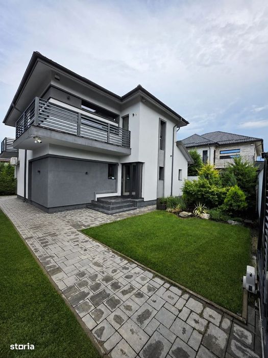 Vilă de lux cu piscină,teren 400 mp, Chiajna,Rosu