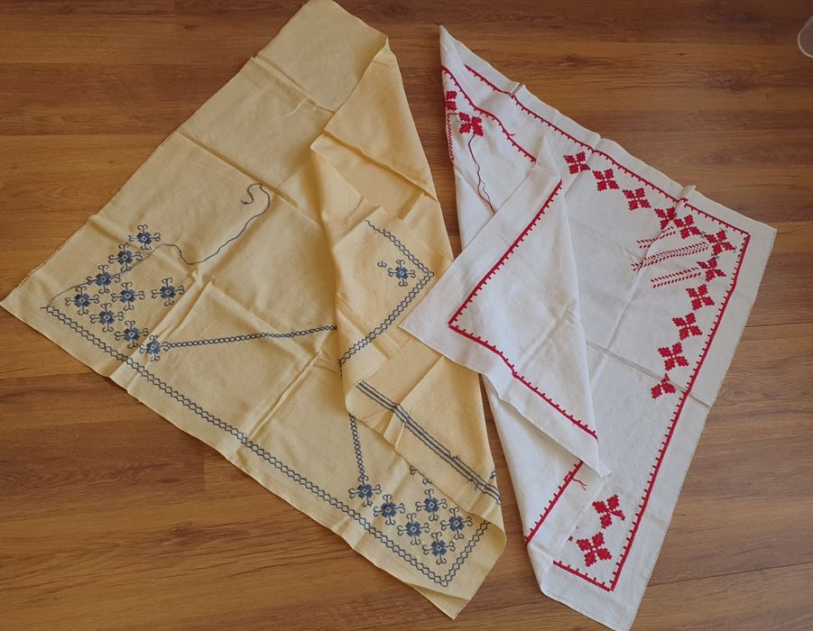 Разни платове,  парчета, ципове, копчета, дантела и недовършени карета