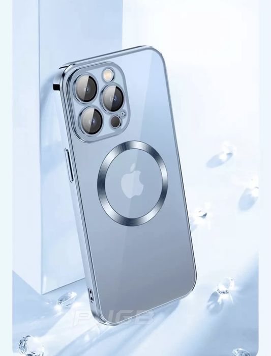 Iphone 13/14/15/16E/17/PRO/MAX Husa Silicon Margine Luxury Magsafe